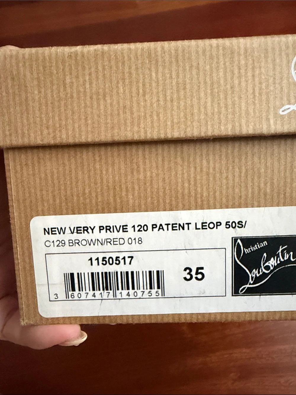 Christian Louboutin Leopard Prive 120 Patent